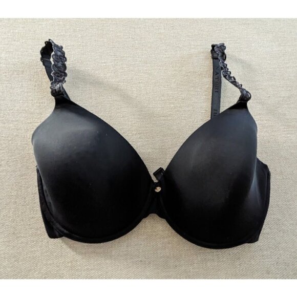 Natori Pure Luxe Full Fit Underwire T-Shirt Bra Black Women's 32G - Picture 1 of 5